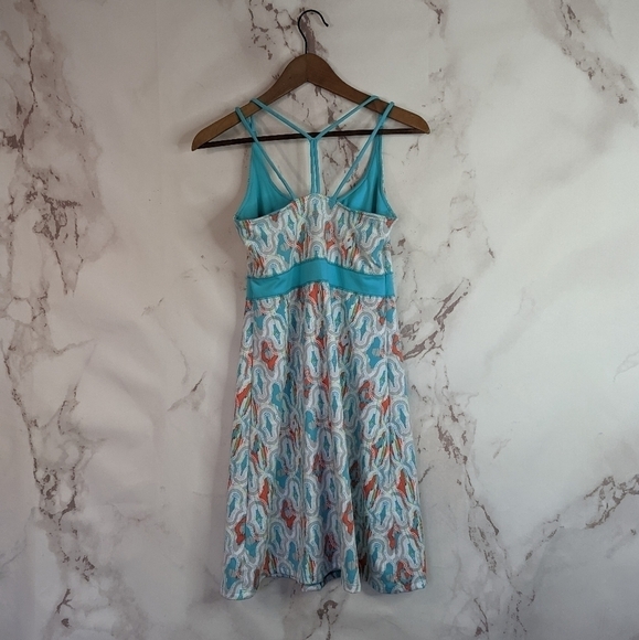 Soybu Tank Dress Black Size Small Racerback Mini Print White Blue - Picture 6 of 13